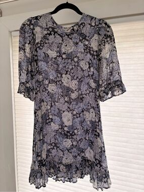 Ganni Floral Mini Dress - XS
